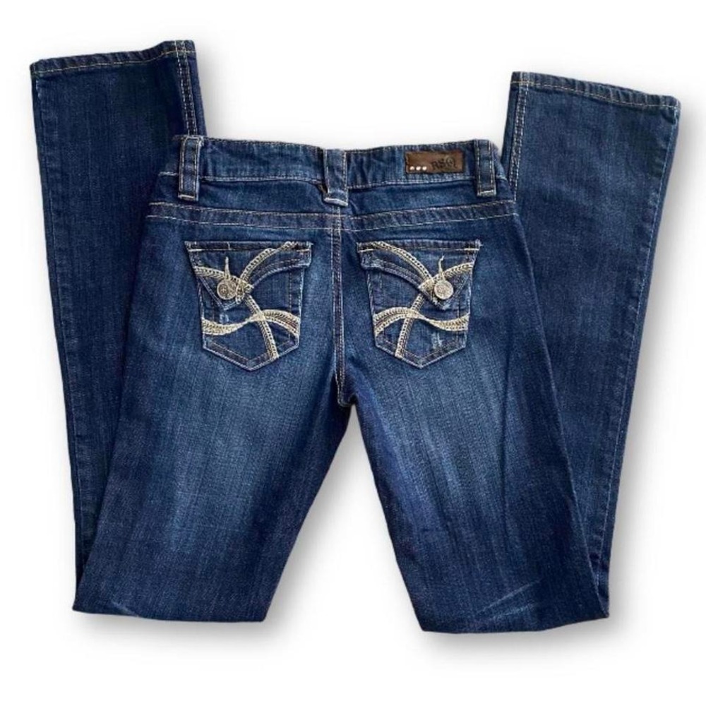 Low Rise Bootcut Jeans Size 1 Milan Y2k style Dark wash